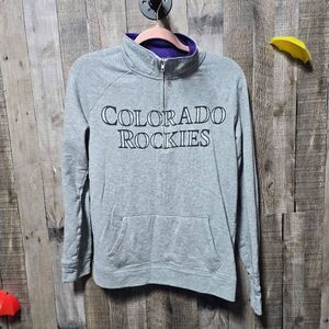 Victoria's Secret PINK x 5th and Ocean Vintage Y2K Grey Colorado Rockies Basebal